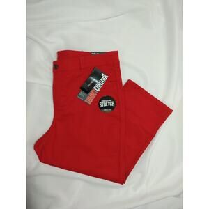 Women's Style&Co. Tummy Control Red Capri Size 16